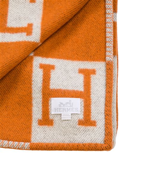 hermes avalon blanket orange|hermes throw blanket etsy.